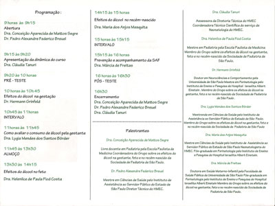 Palestra sobre Alcoolismo na Gestao